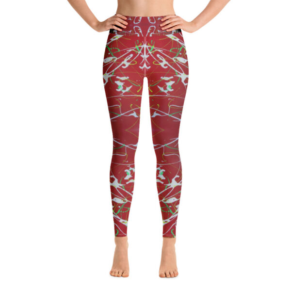 White Splatter Yoga Leggings