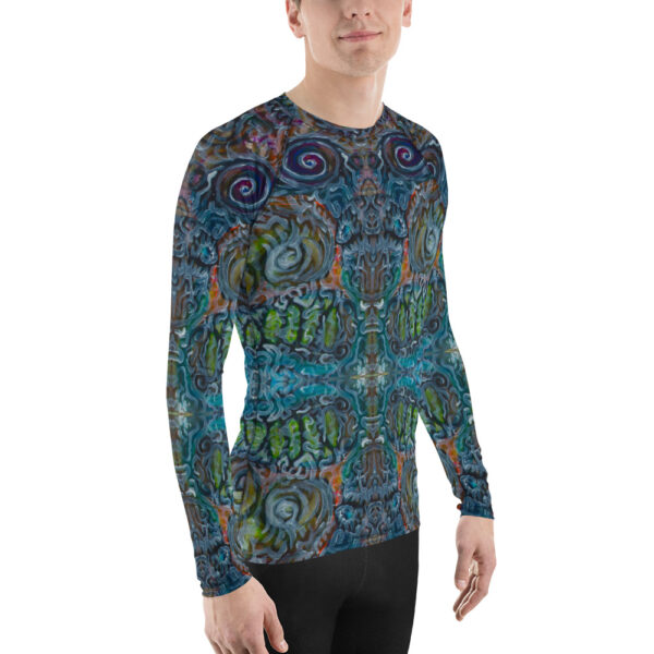 Hidden World Swirls Men's Rash Guard - Image 4