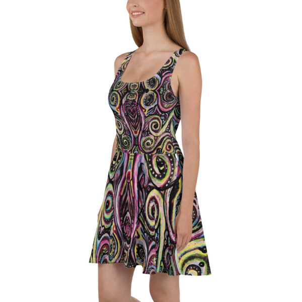 Aliens Face to Face Skater Dress