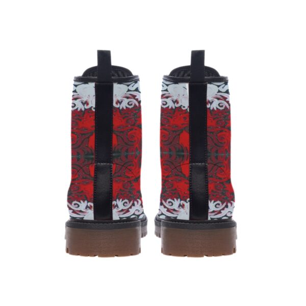 RW Swirls All-Over Print Women's Martin Short Boots - Image 4