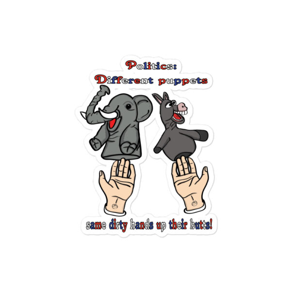 Political Puppets Bubble-free stickers - Image 3