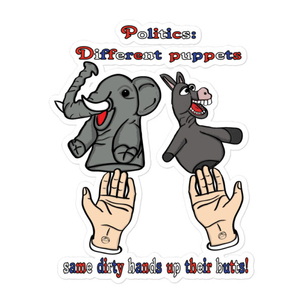 Political Puppets Bubble-free stickers