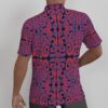 Black and Red Digital Swirls All-Over Print Men's Shirt - Image 3