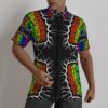 Rainbow Swirls All-Over Print Men's Shirt
