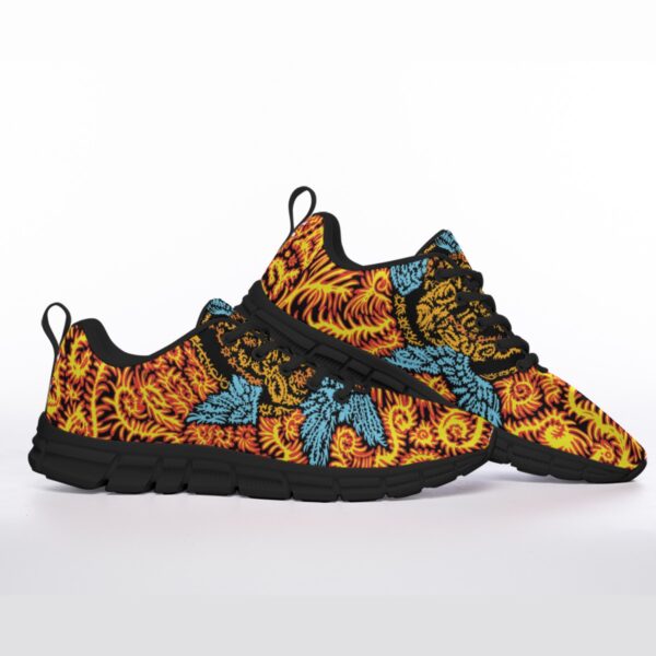 biblically accurate psychedelics All-Over Print Men's Sports Shoes With Black Sole
