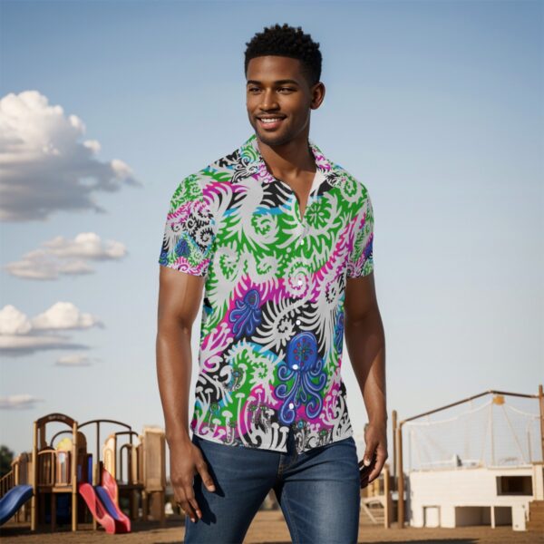 Mushroom Jellies Reprise All-Over Print Men's Shirt - Image 2