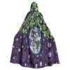 Psychedelic earth All-Over Print Unisex Hooded Cloak - Image 2