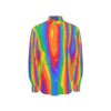 Heat Rainbow All-Over Print Men's Long Sleeve Shirt | 115GSM Cotton poplin - Image 2