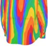 Heat Rainbow All-Over Print Men's Long Sleeve Shirt | 115GSM Cotton poplin - Image 8