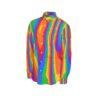 Heat Rainbow All-Over Print Men's Long Sleeve Shirt | 115GSM Cotton poplin - Image 3