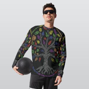 Swirly Tree of Life All-Over Print Long Sleeve T-Shirt | 190GSM Cotton