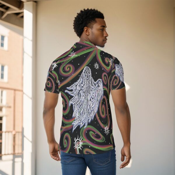 When the Swirls Ghost All-Over Print Men's Shirt - Image 4