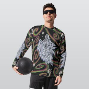 when the swirls ghost All-Over Print Long Sleeve T-Shirt | 190GSM Cotton