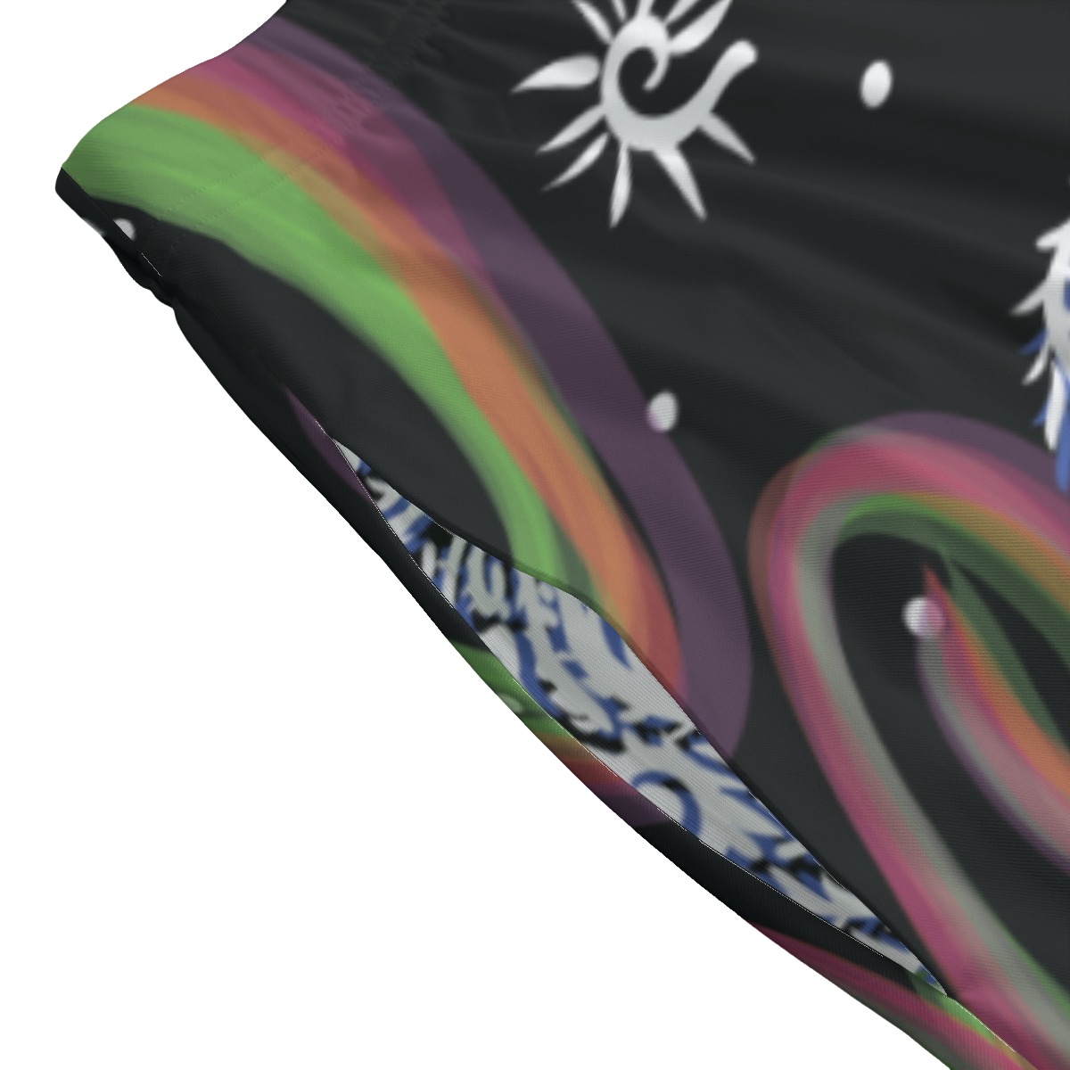 When the Swirls Ghost All-Over Print Women's Long Maxi Skirt With Pockets - Image 4