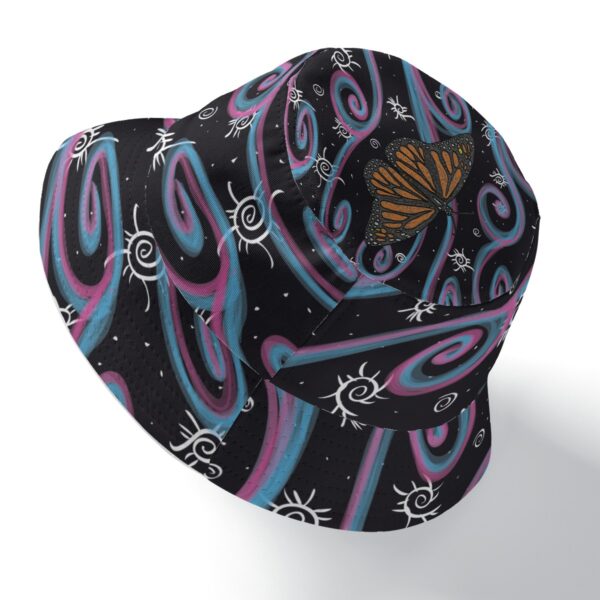 Swirly Monarch Double-Side Printing Bucket Hat - Image 4