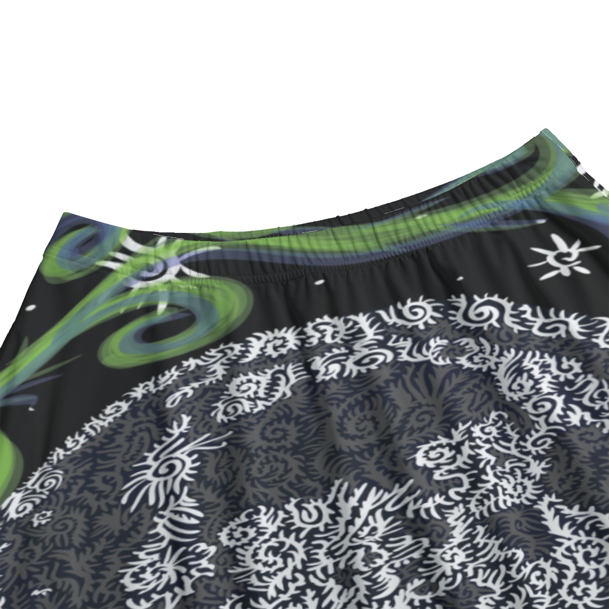 Swirl Moon All-Over Print Women's Long Maxi Skirt With Pockets - Image 3