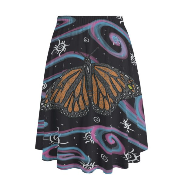 Swirly Monarch  All-Over Print Women's Long Maxi Skirt With Pockets - Image 2