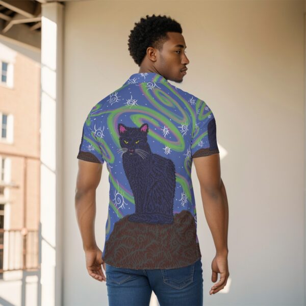 Mystery of the black cat All-Over Print Men's Shirt - Image 4
