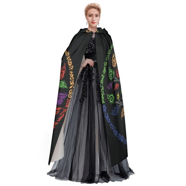 Swirly tree of life All-Over Print Unisex Hooded Cloak
