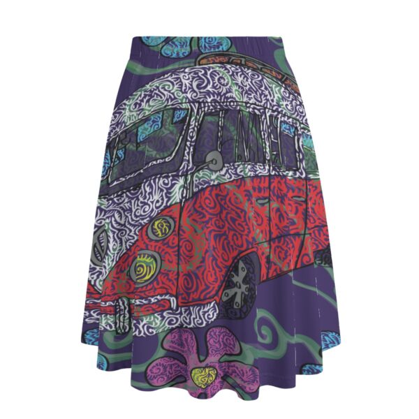 Trippy Hippy Van All-Over Print Women's Long Maxi Skirt With Pockets - Image 2