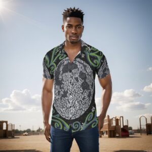 Swirl Moon All-Over Print Men's Shirt