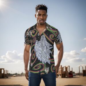 When the Swirls Ghost All-Over Print Men's Shirt