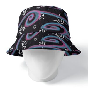 Swirly Monarch Double-Side Printing Bucket Hat