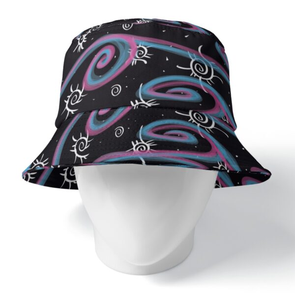 Swirly Monarch Double-Side Printing Bucket Hat