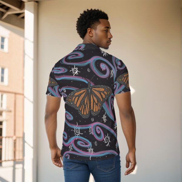 Swirly Monarch All-Over Print Men's Shirt - Image 4