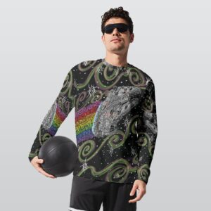 Swirly Millennium Falcon  All-Over Print Long Sleeve T-Shirt | 190GSM Cotton
