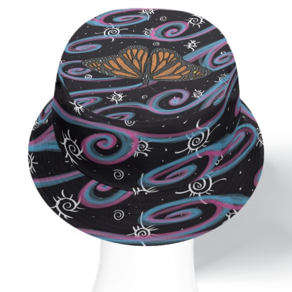 Swirly Monarch Double-Side Printing Bucket Hat - Image 5
