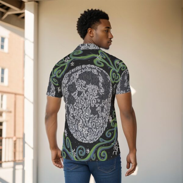 Swirl Moon All-Over Print Men's Shirt - Image 4