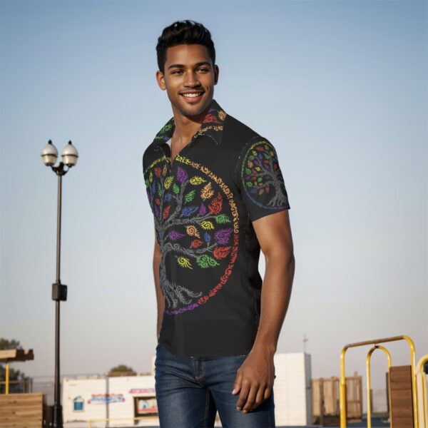 Swirly Tree of Life All-Over Print Men's Shirt - Image 3