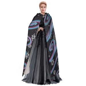 Swirly Monarch All-Over Print Unisex Hooded Cloak