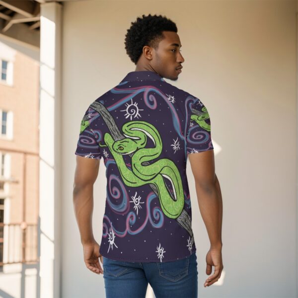 Swirly Snake All-Over Print Men's Shirt - Image 4