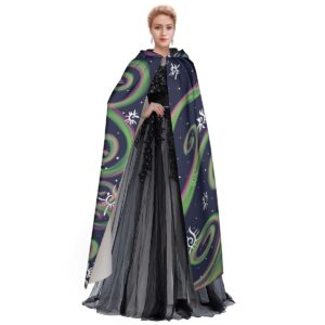 kabbalah Swirls All-Over Print Unisex Hooded Cloak