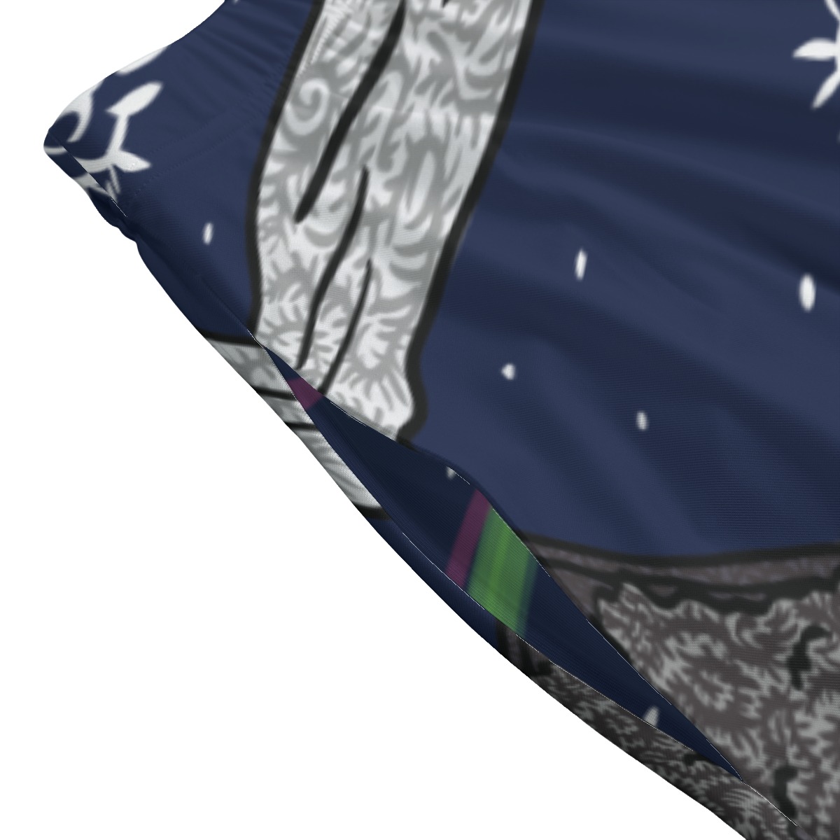 Swirls of Bats All-Over Print Women's Long Maxi Skirt With Pockets - Image 4