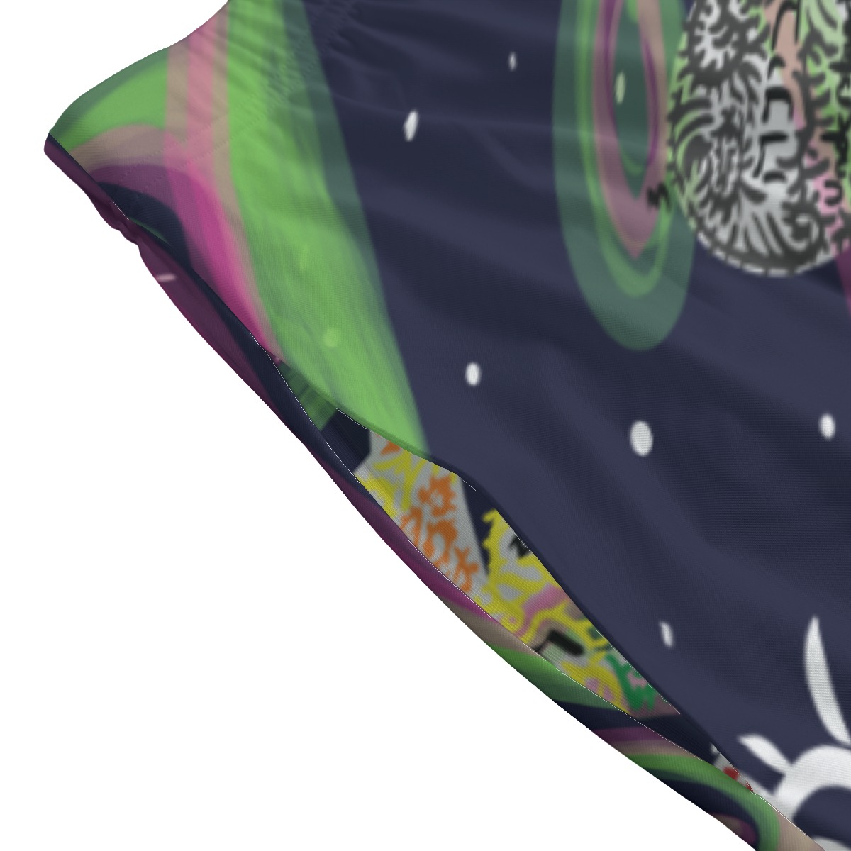 kabbalah Swirls All-Over Print Women's Long Maxi Skirt With Pockets - Image 4