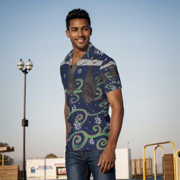 swirls of bats All-Over Print Men's Shirt - Image 3