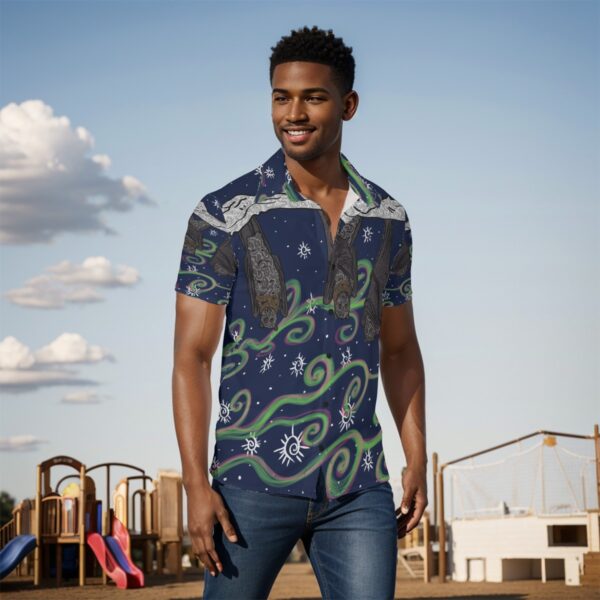 swirls of bats All-Over Print Men's Shirt - Image 2
