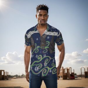 swirls of bats All-Over Print Men's Shirt