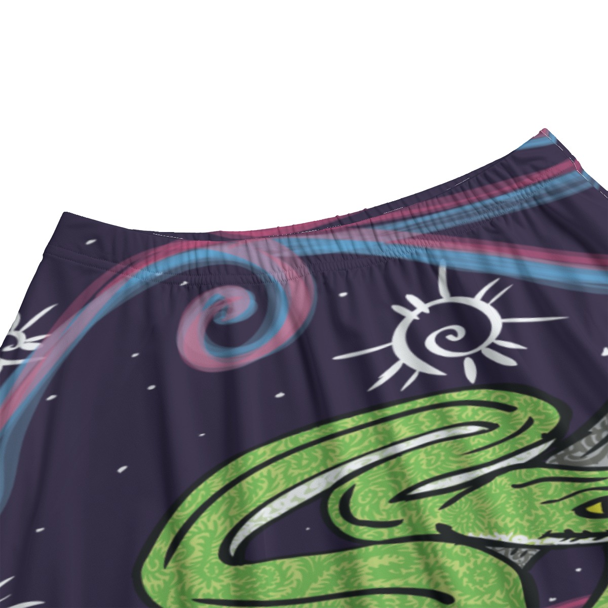 Snake of Swirls All-Over Print Women's Long Maxi Skirt With Pockets - Image 3