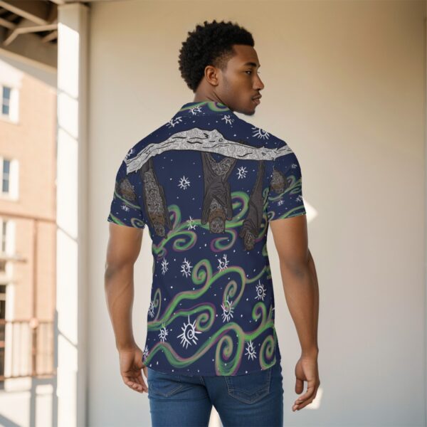swirls of bats All-Over Print Men's Shirt - Image 4