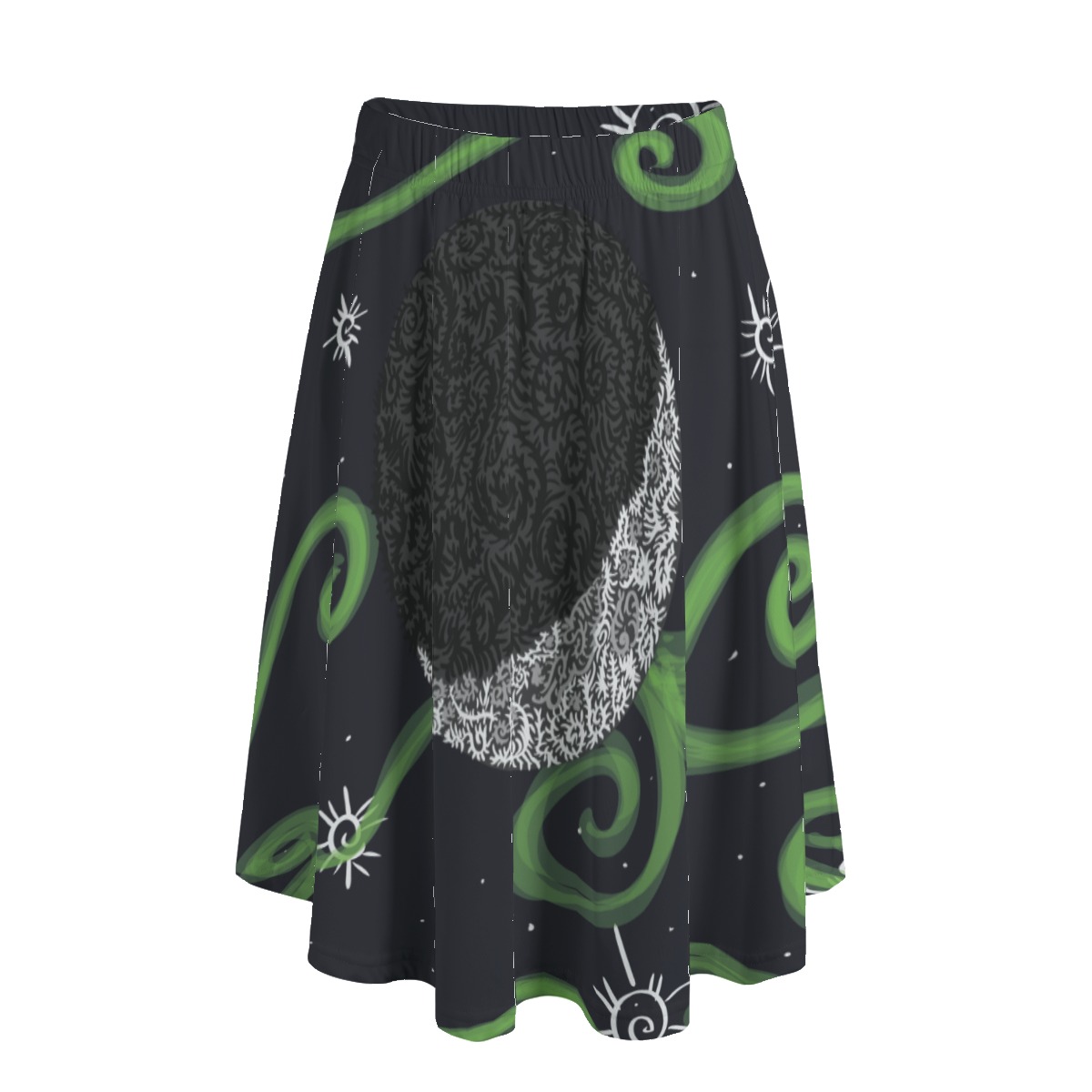 half the moon i used to be All-Over Print Women's Long Maxi Skirt With Pockets