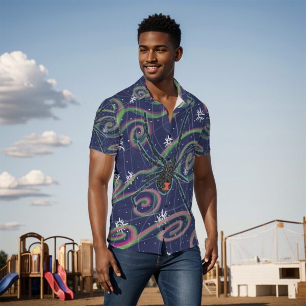 Black Widow All-Over Print Men's Shirt - Image 2