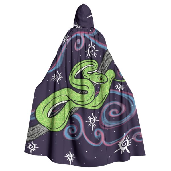 Snake of Swirls All-Over Print Unisex Hooded Cloak - Image 2