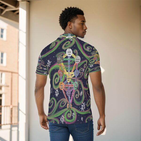 kabbalah Swirls  All-Over Print Men's Shirt - Image 4