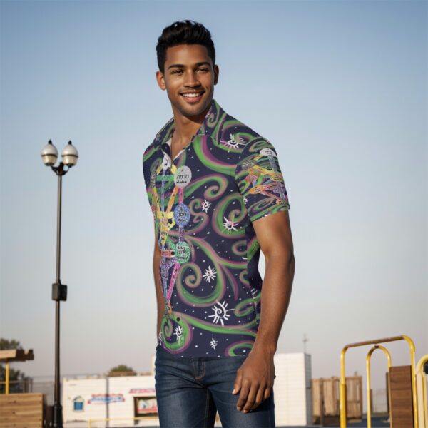 kabbalah Swirls  All-Over Print Men's Shirt - Image 3