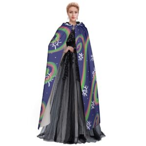 Pumpkin Spice Swirls All-Over Print Unisex Hooded Cloak