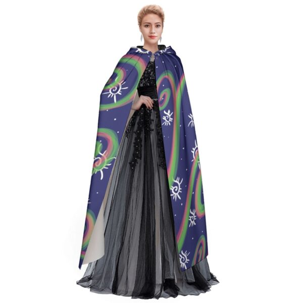 Pumpkin Spice Swirls All-Over Print Unisex Hooded Cloak